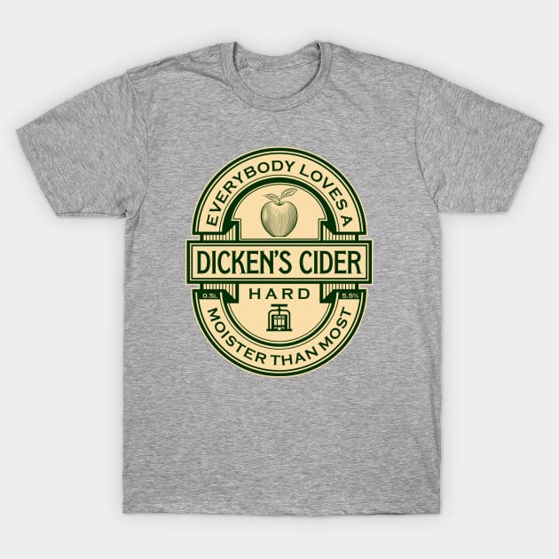 Dicken's Cider Label T-Shirt by Vault Emporium